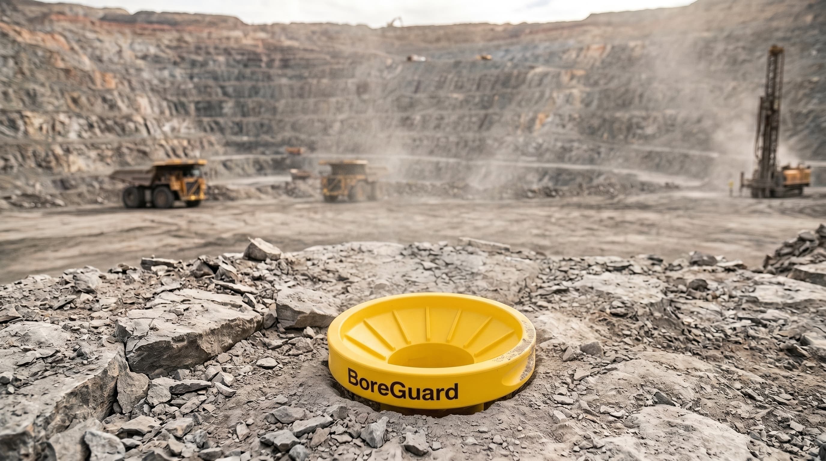 BoreGuard Cone 4″ em uso